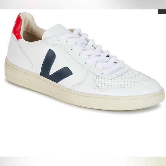 VEJA
V-10 - White / Blue / Red - Picture 2 of 5
